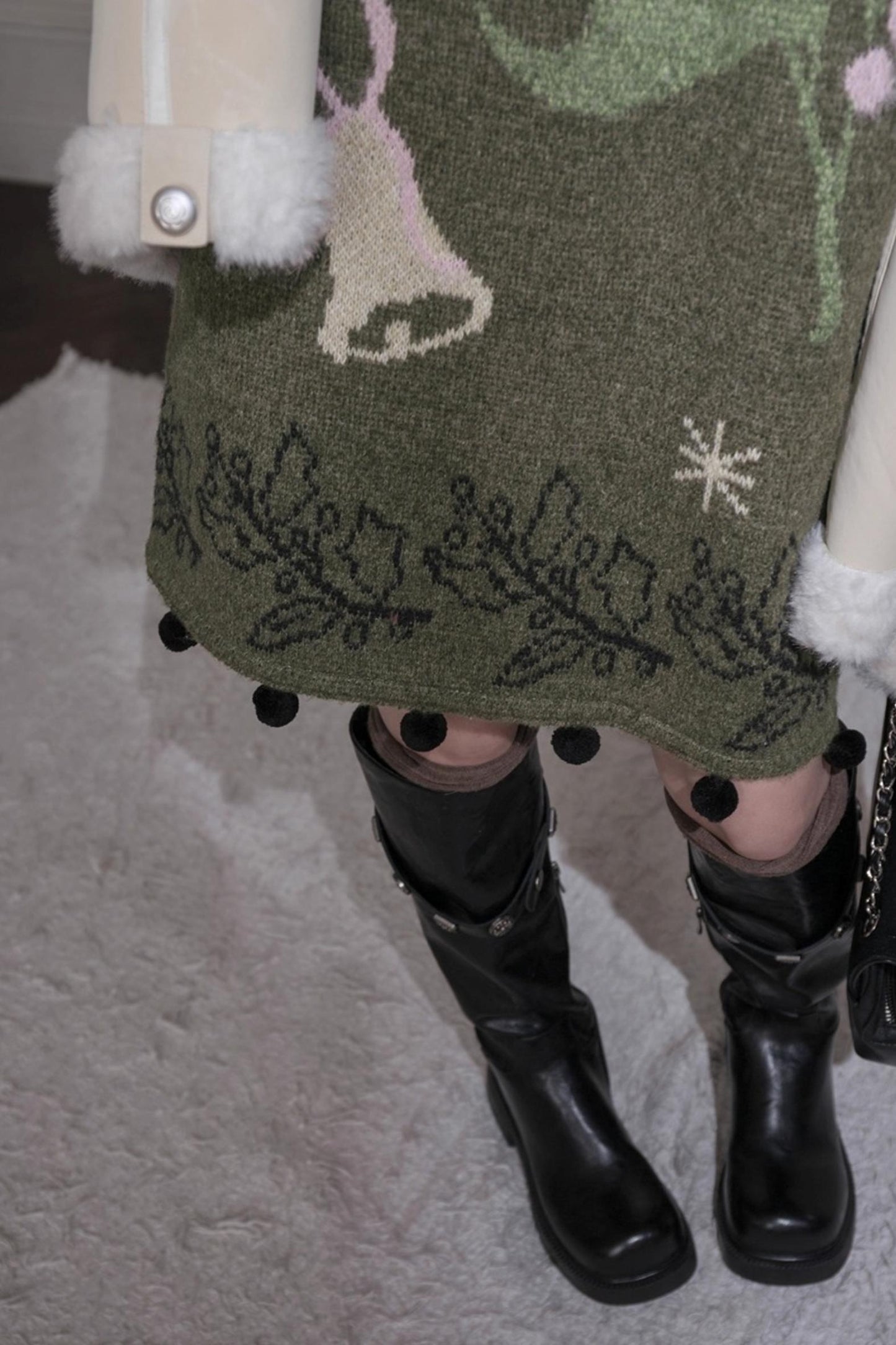 Dark Green Knit Vest