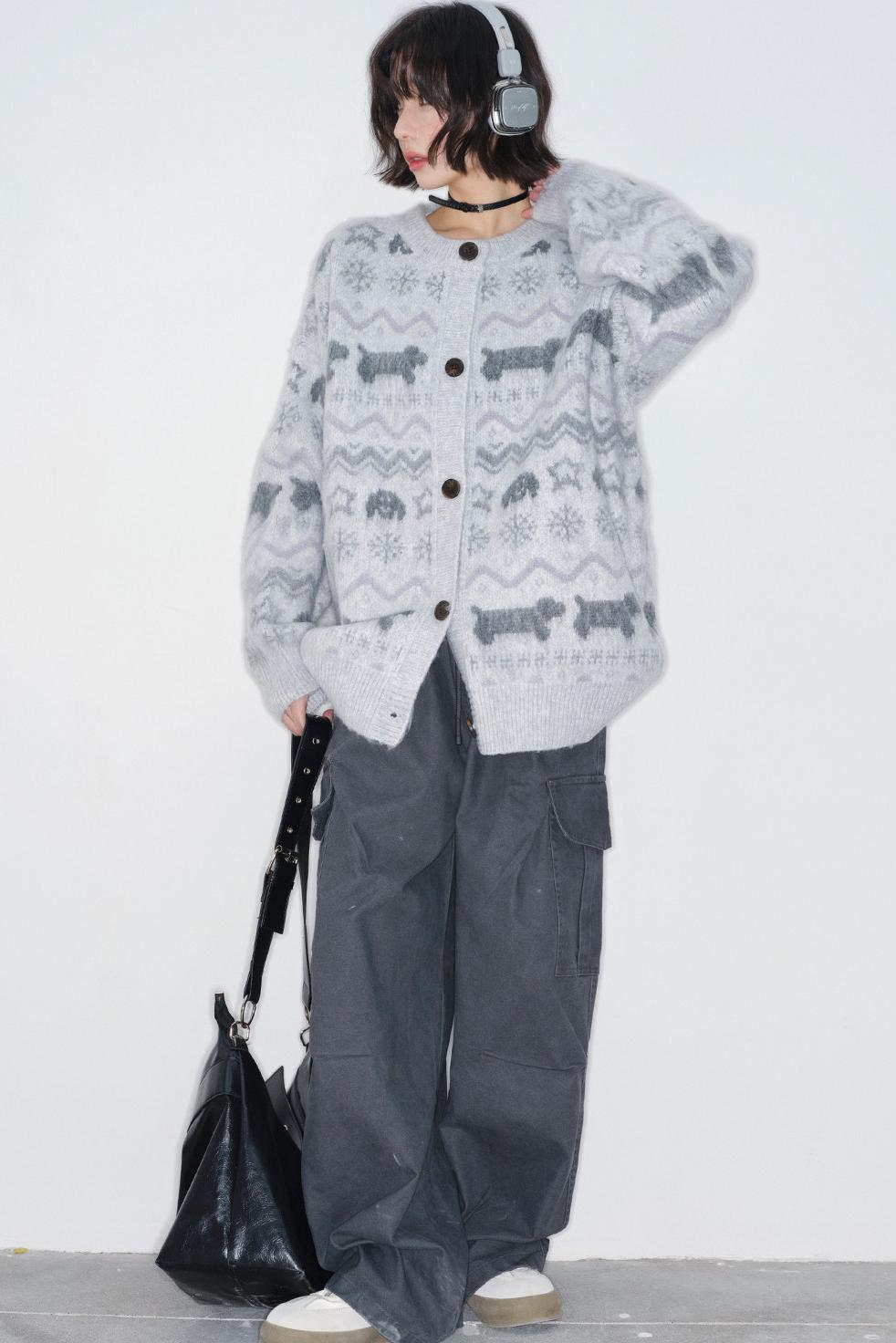 Fair Isle Jacquard Cardigan