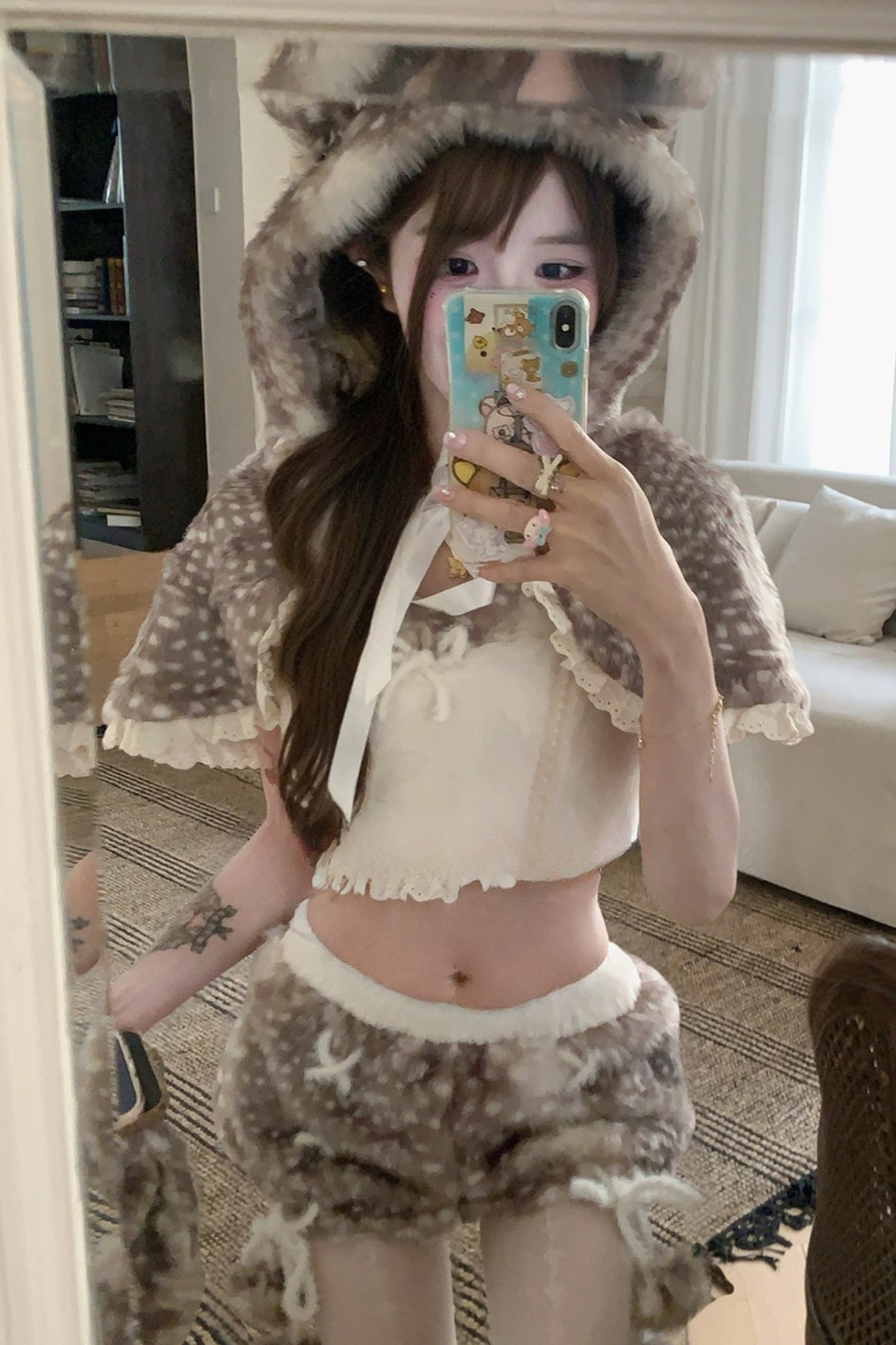 Bambi Cloak + Camisole + Pants