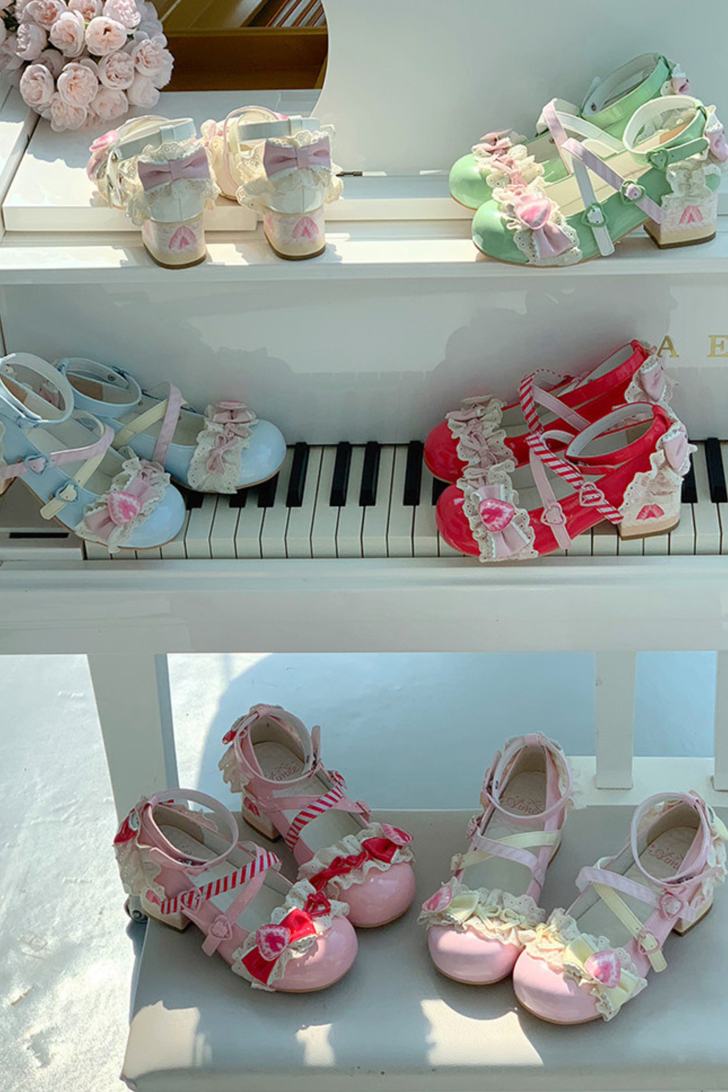 Strawberry Lolita Mary Jane Shoes