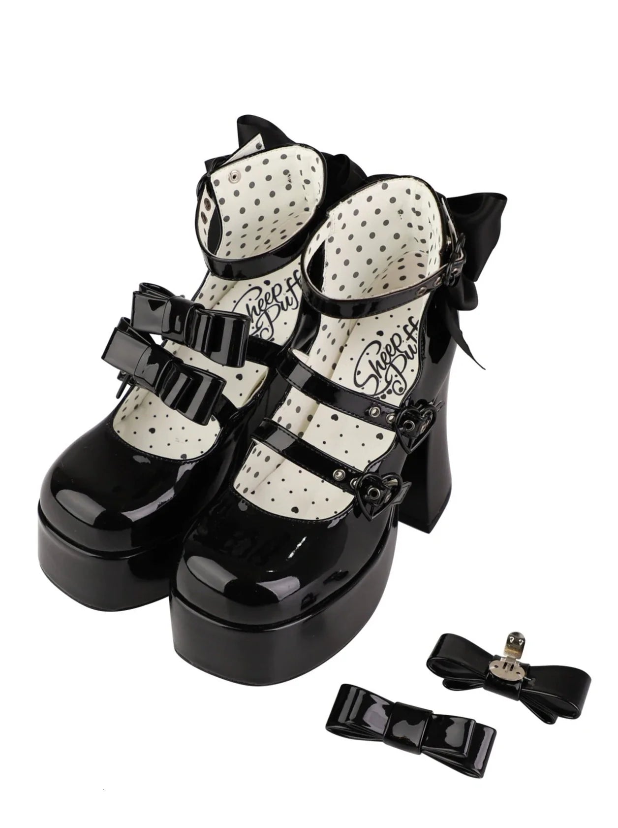 Barbie Party Lolita Strap Ribbon Platform Shoes