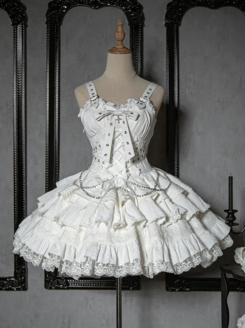 Contract Cross Gothic Short Sweet Dress