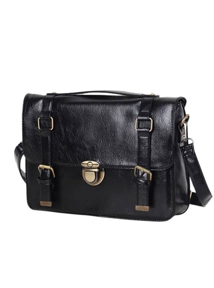 Classic Satchel Bag in Leather-look