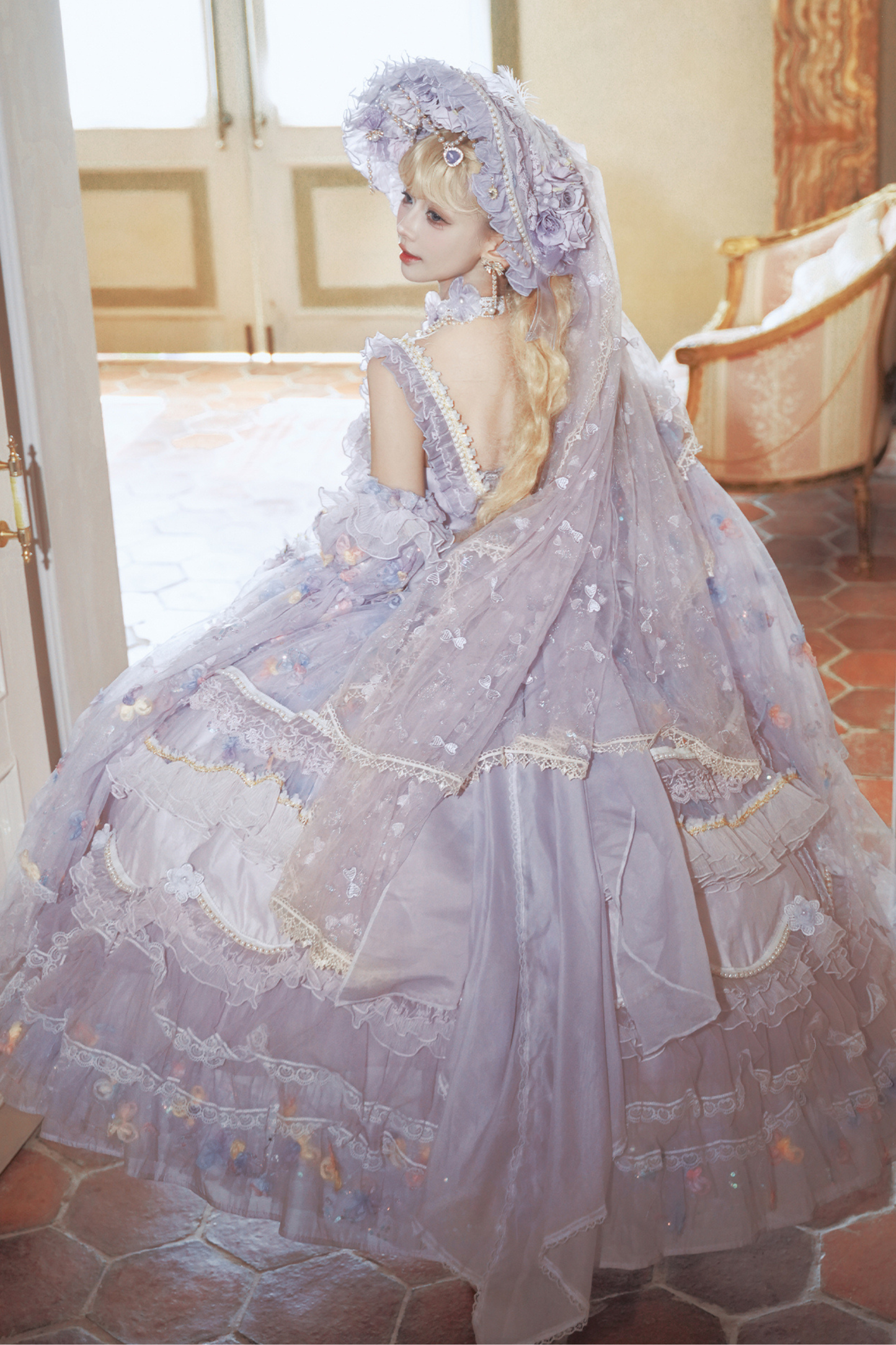 Princess Scepter Lolita Accessories Hat + Necklace + Glove + Scepter