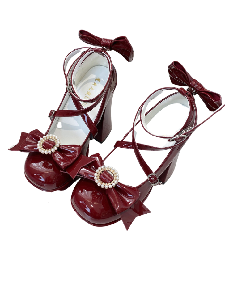 Lolita High Heel Strap Princess Shoes