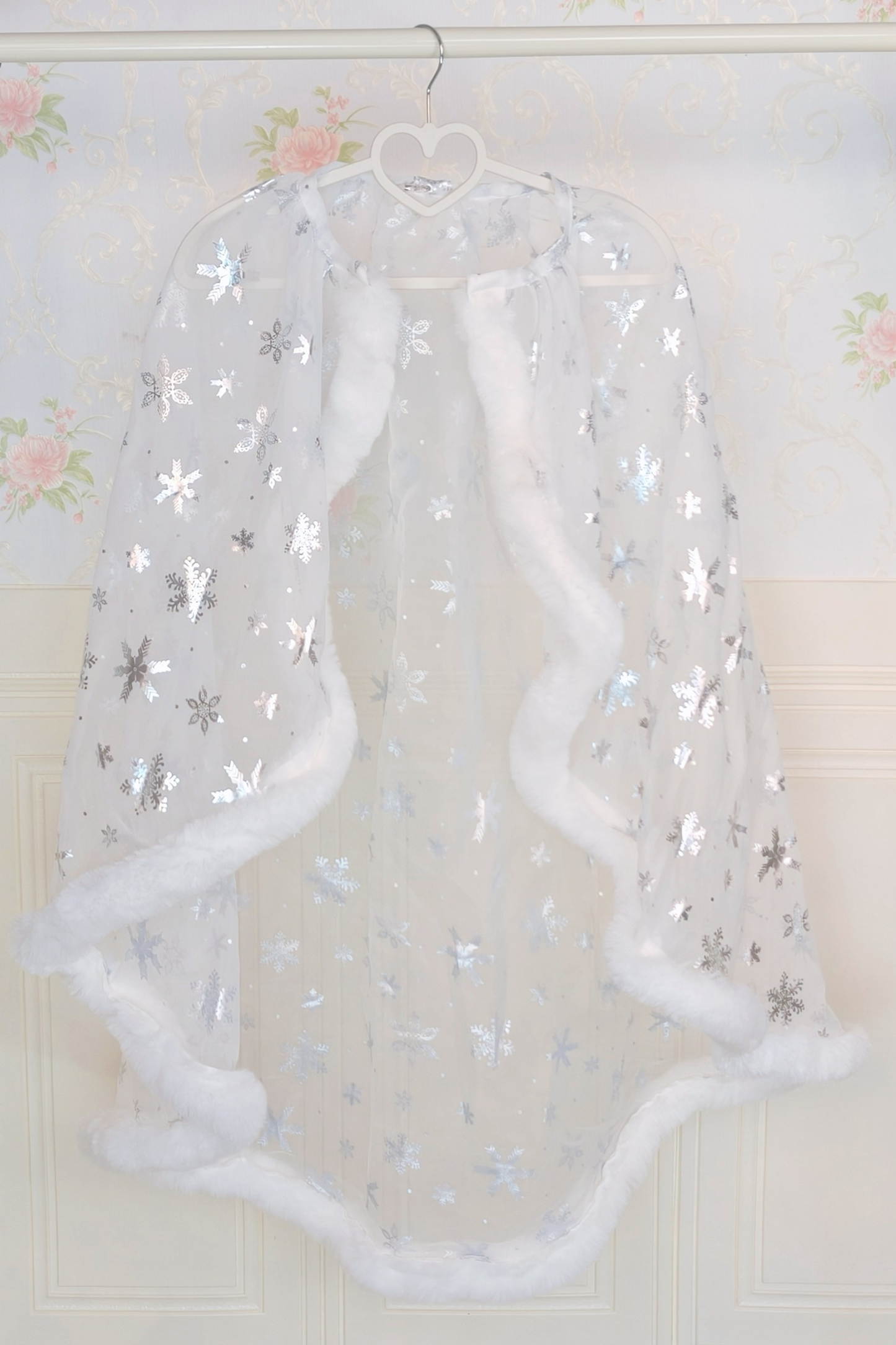 Angora Fur Princess Dress + Rabbit Cape + Sheer Tail