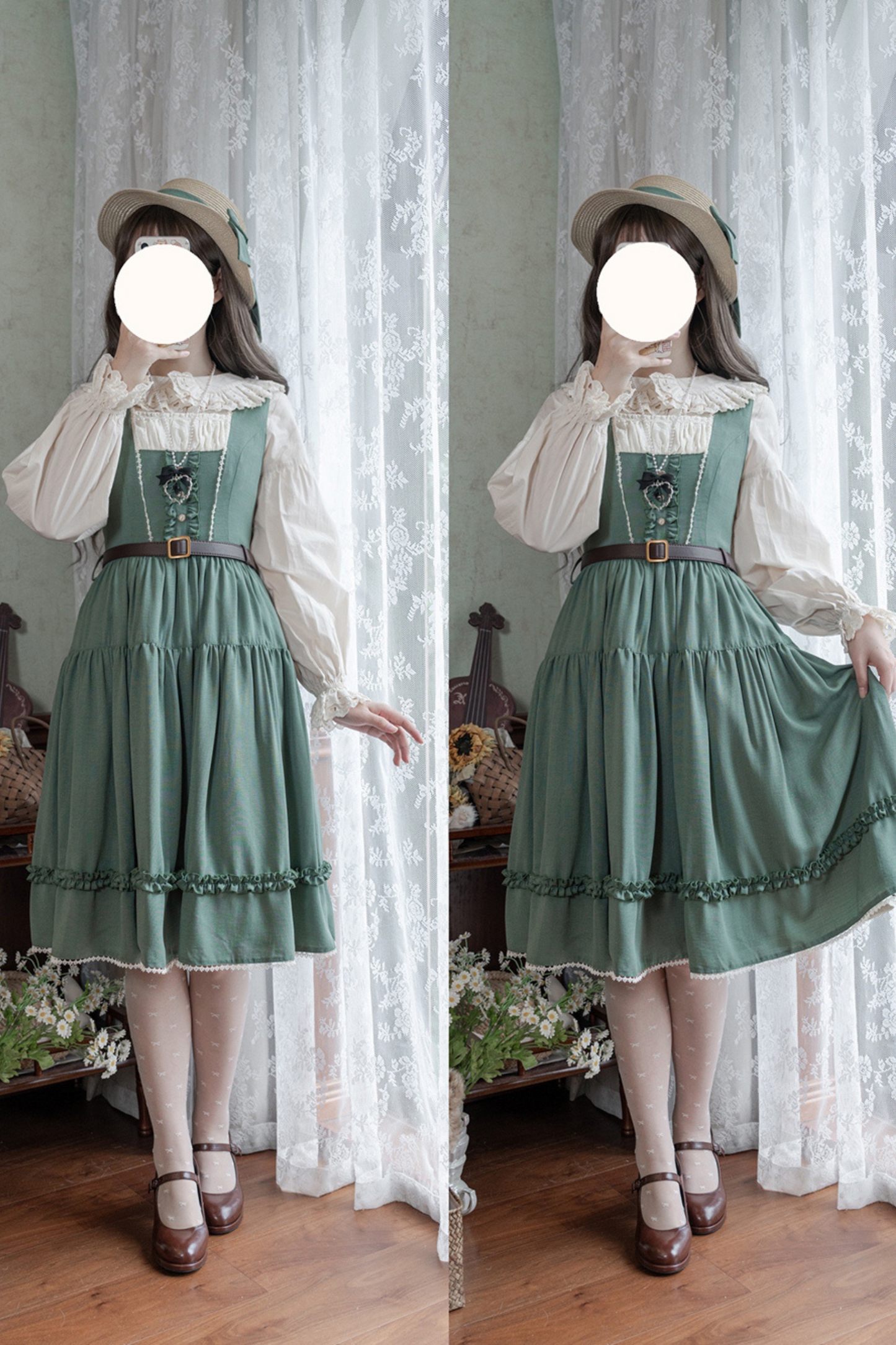 Sketch Wild Rose Lolita Jumper Skirt