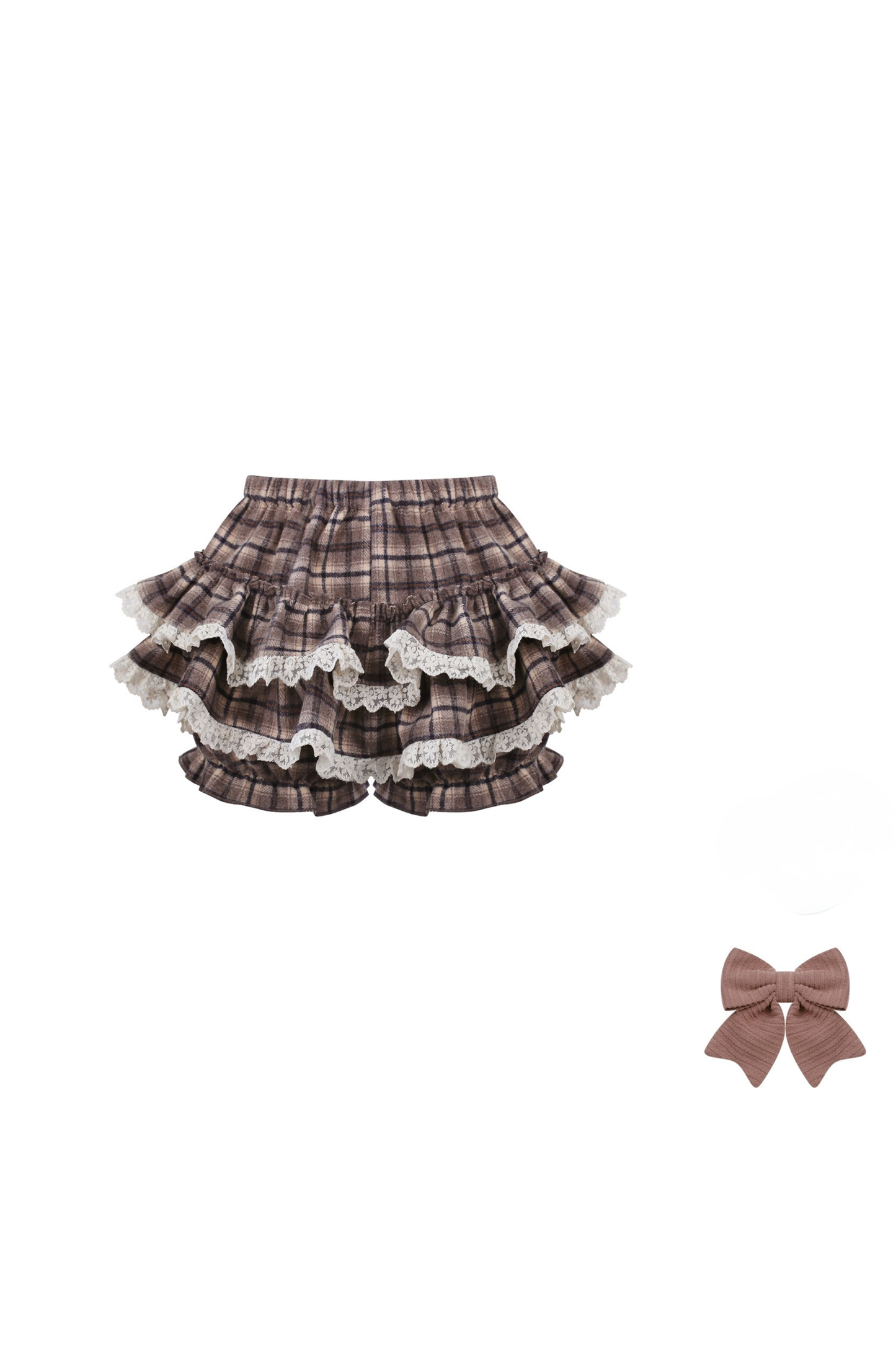 Light Brown Knit Top + Tiered Skirt