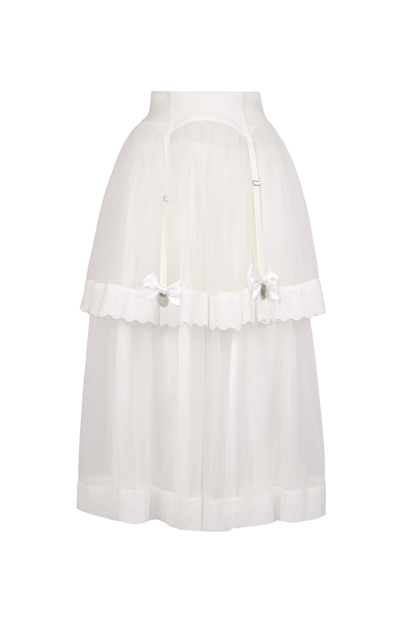 Spider Web French Blouse + Long Skirt