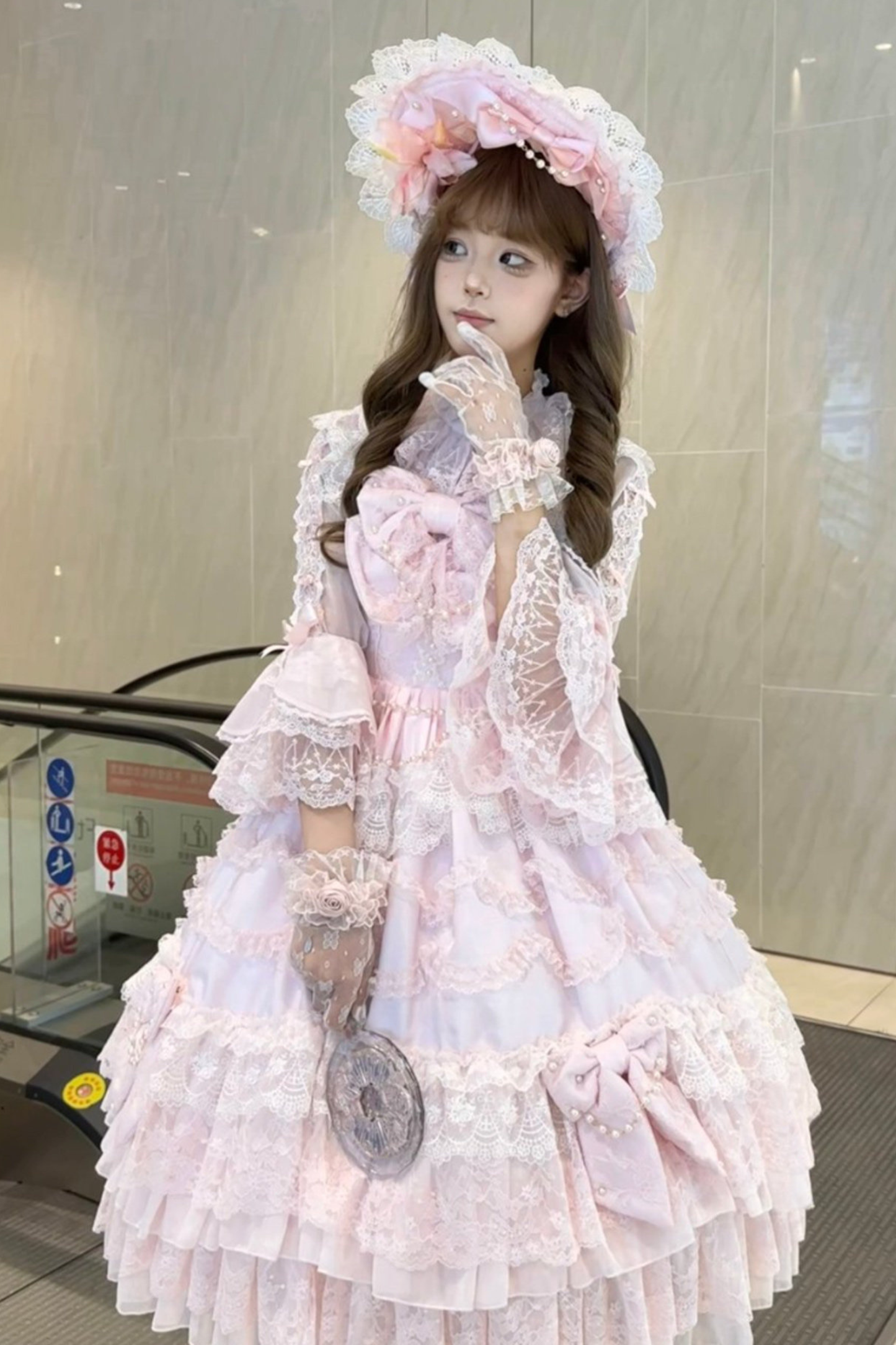 Sweet Ribbon Chiffon Lolita Blouse