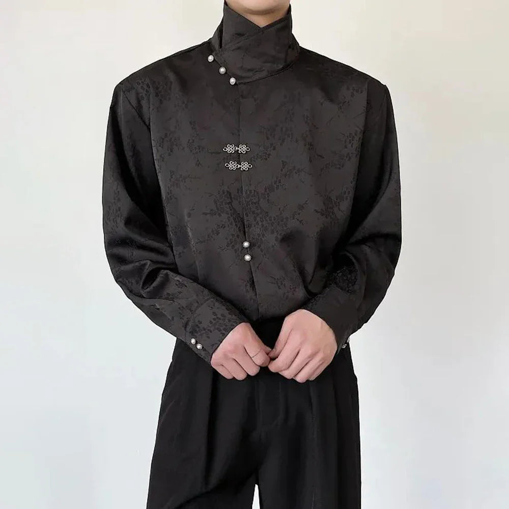 Satin Blouse Black