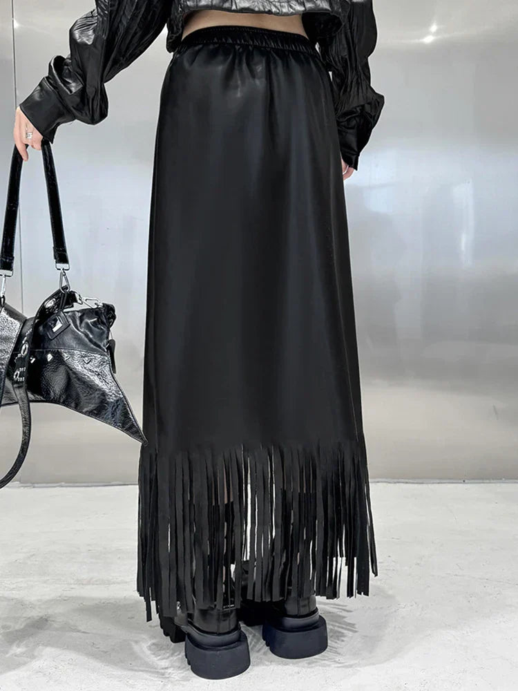 Leather Maxi Skirt