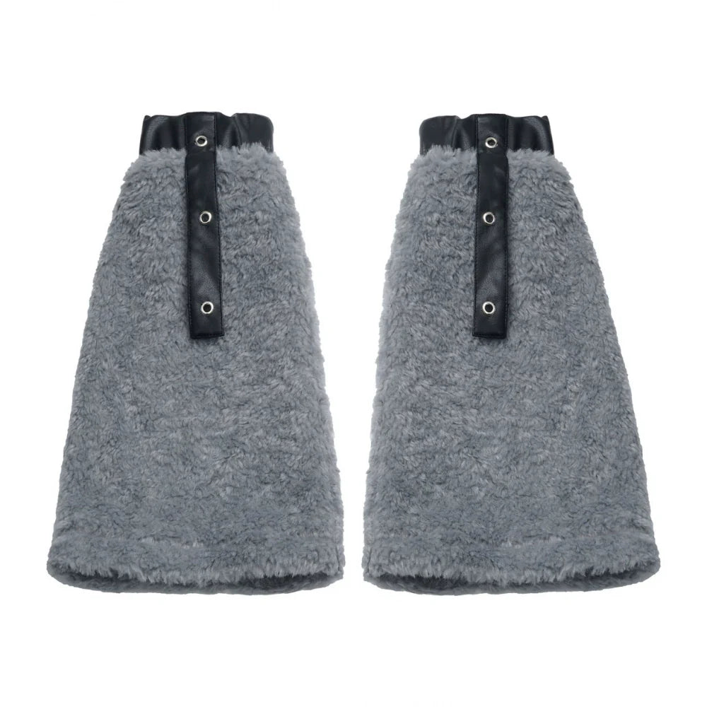 Patchwork Fur Hooded Coat + Pants + Shirt + Skirt + Leg Warmers