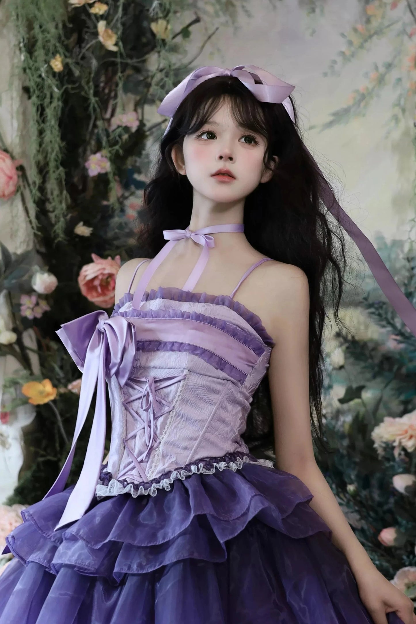 Lily Wisteria Top + Ruffle Skirt