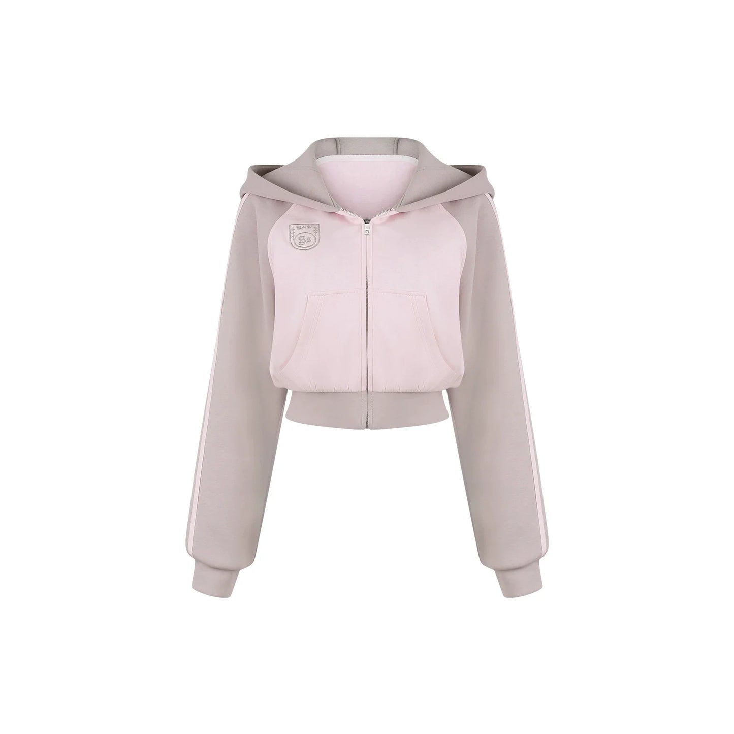 Gray Pink Sweetheart Jacket + Shorts