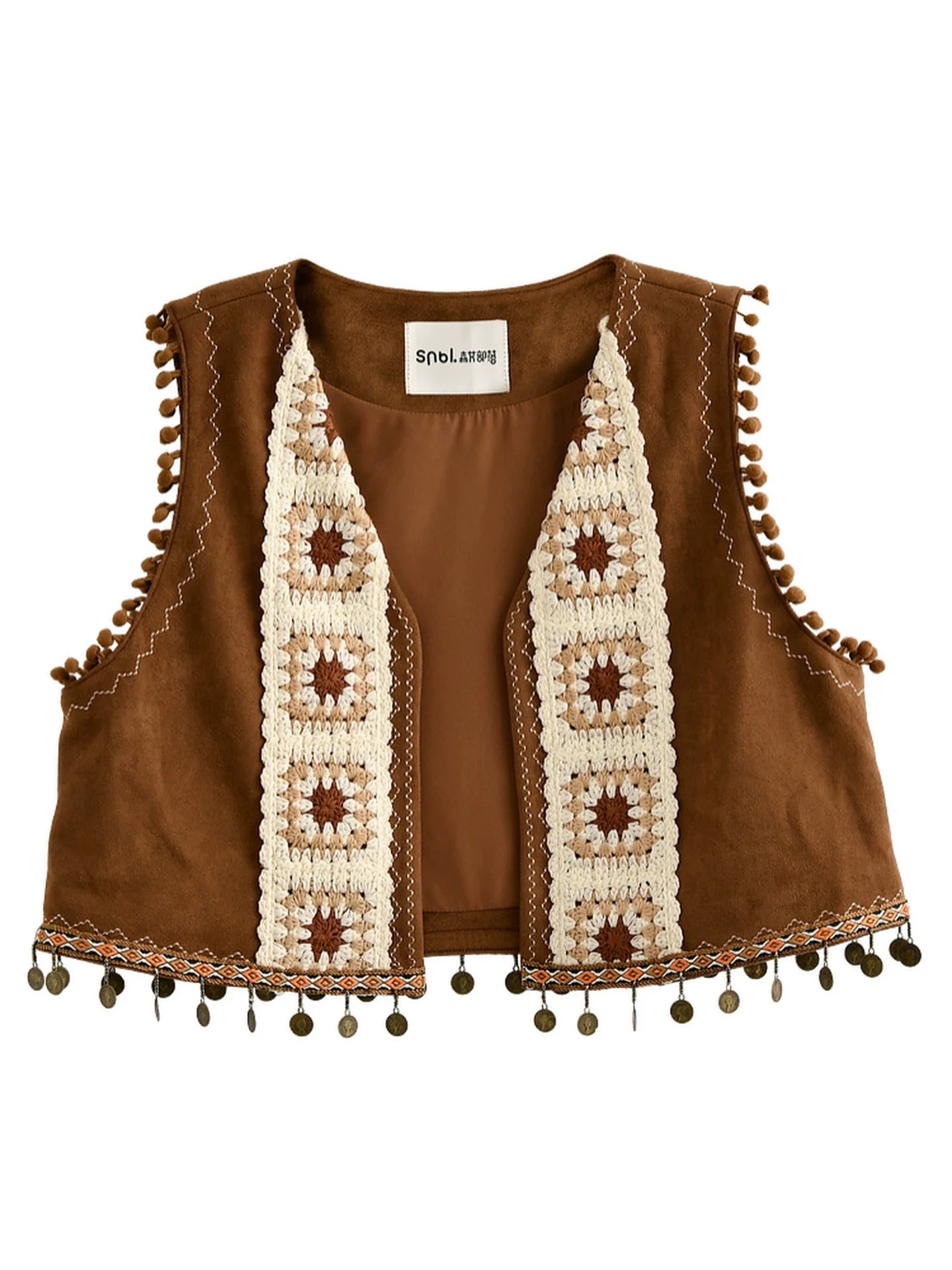 Crochet Layered Dress + Vest