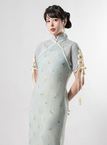 Classical Girly Chinese-style Ribbon Dress