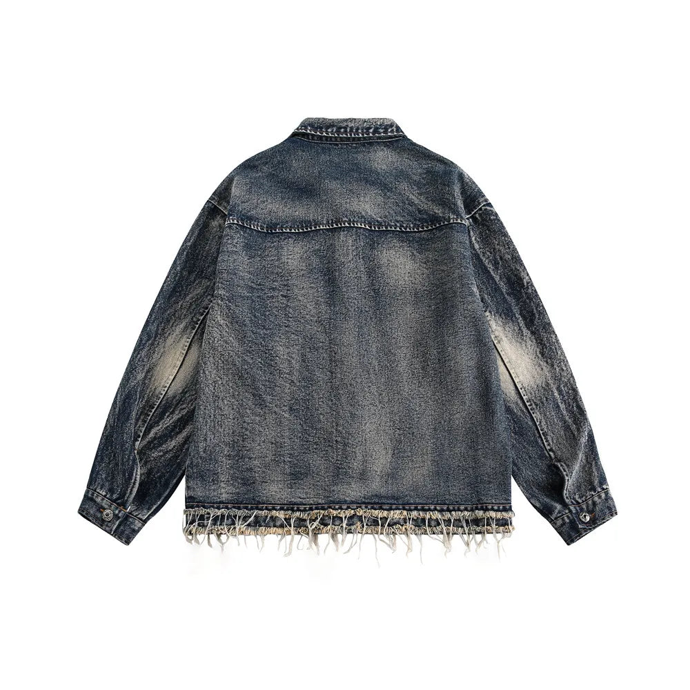 Washed Denim Jacket Blue