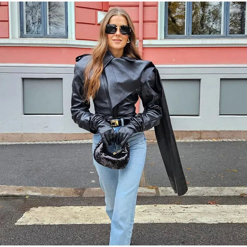 Faux Leather Jacket