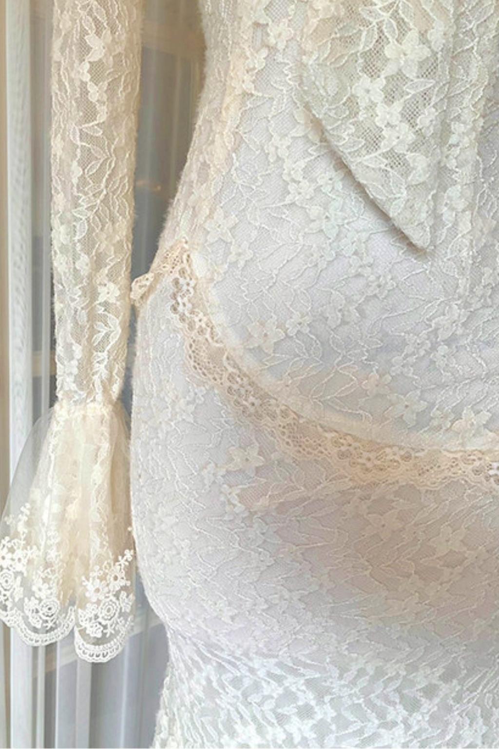 French Style Lace Mermaid Dress