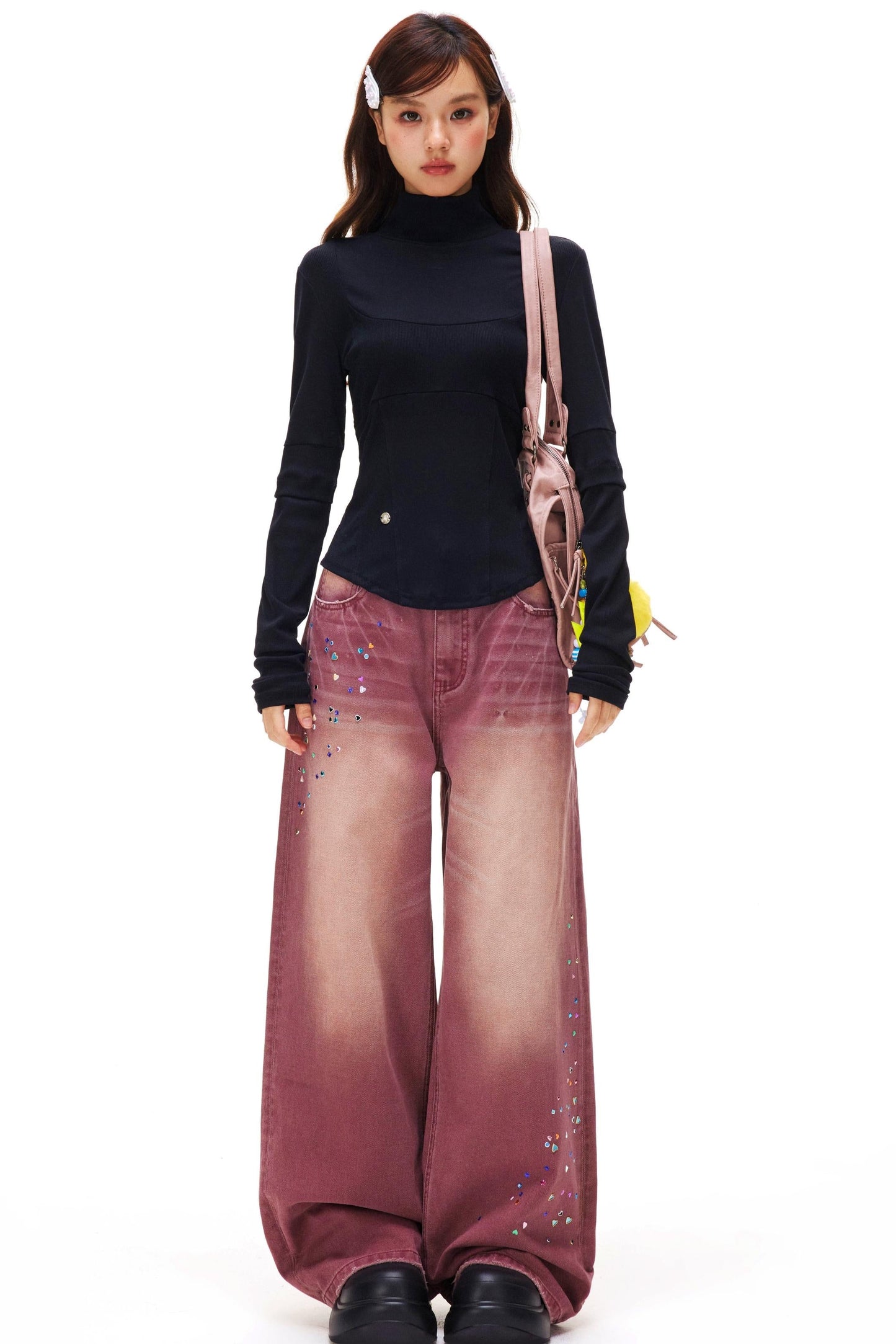Slim Base Turtle Neck Top