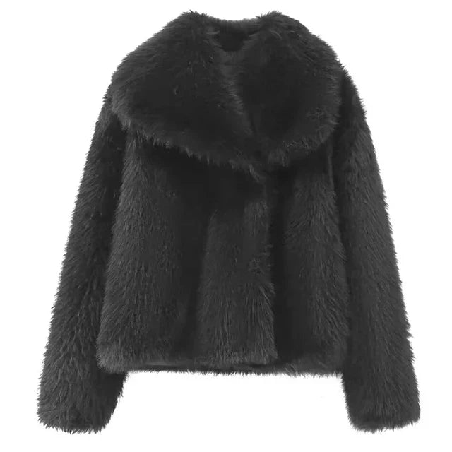 Fur Coat Burgundy