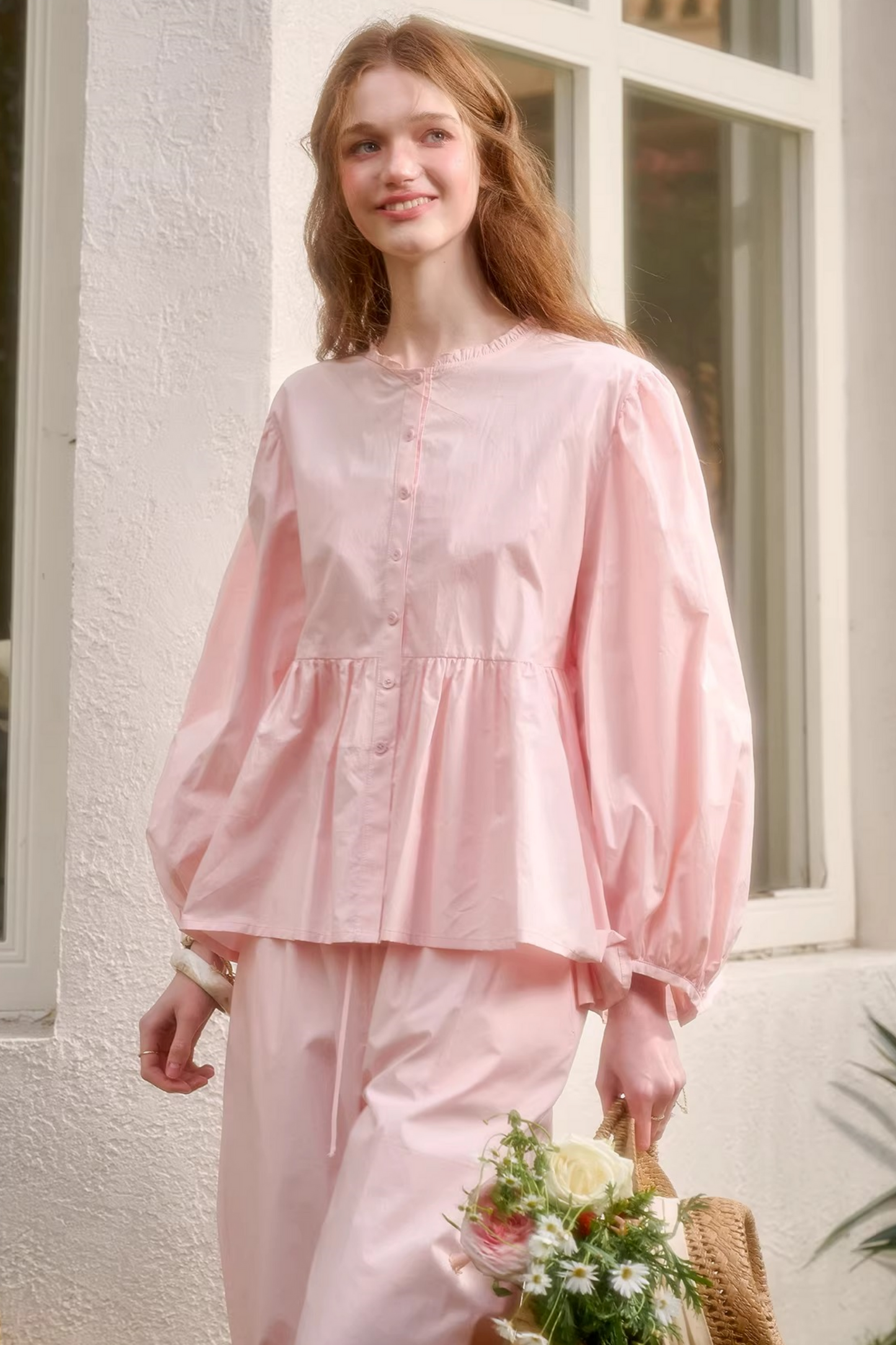 Baby Pink Sweet Dress + Shirt