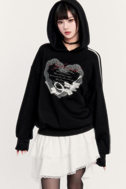 Sporty Hooded Top + Skirt