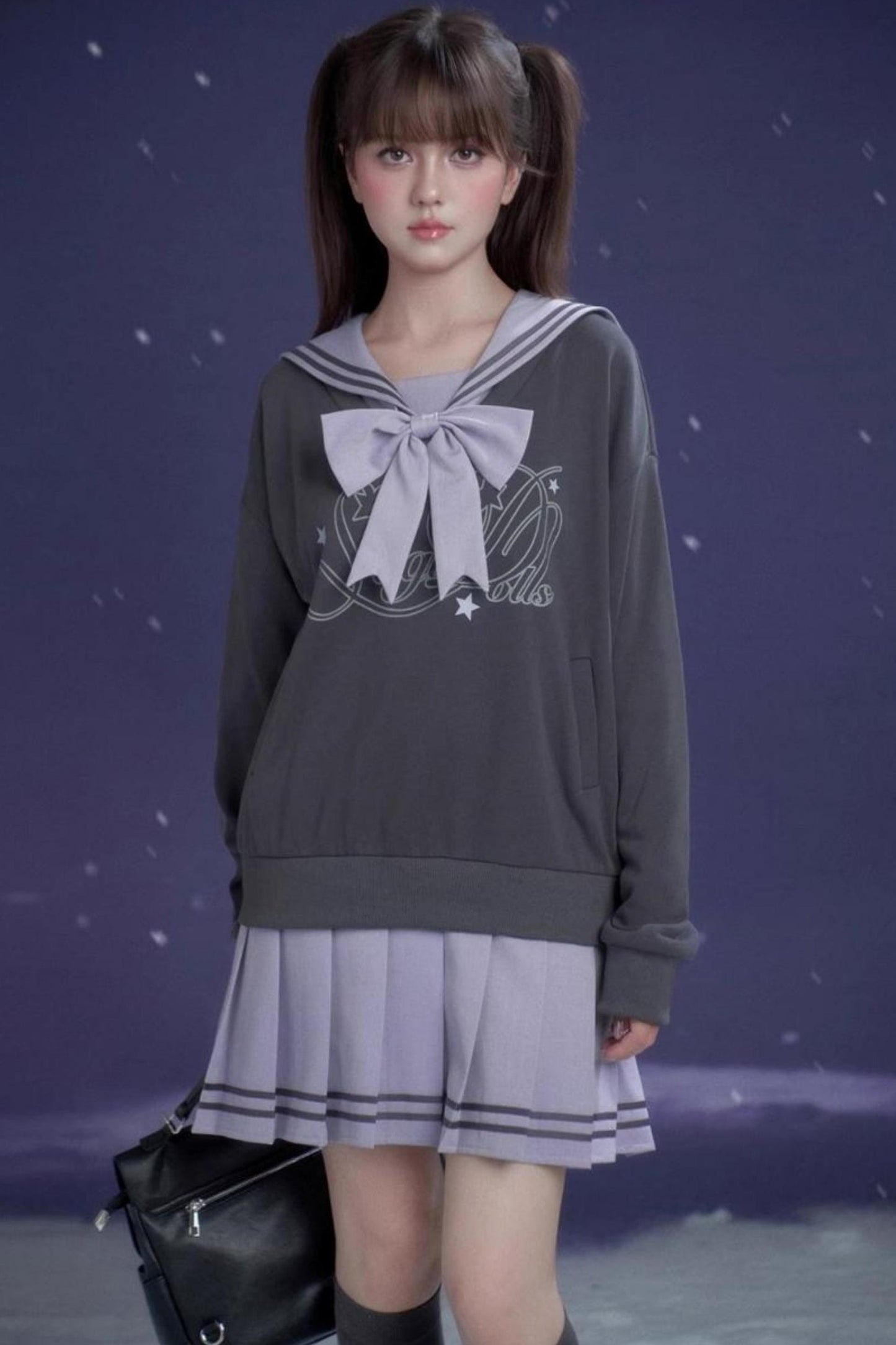 Sweet Lavender Purple Sailor Dress