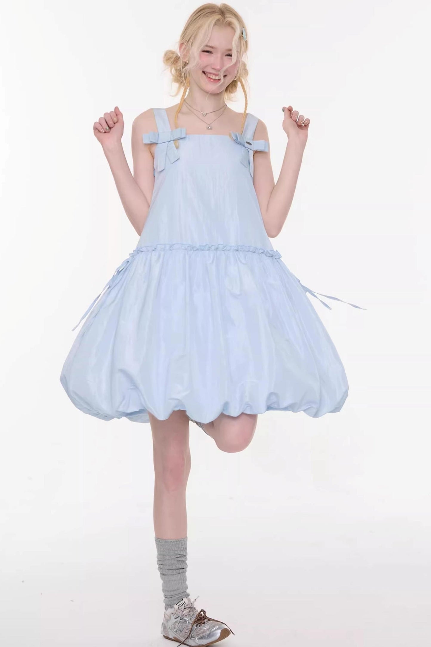 Ribbon Balloon Camisole Dress