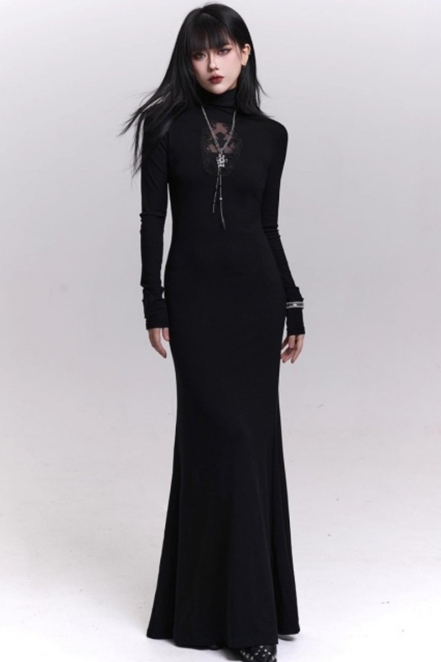 Dark Gothic Black Dress