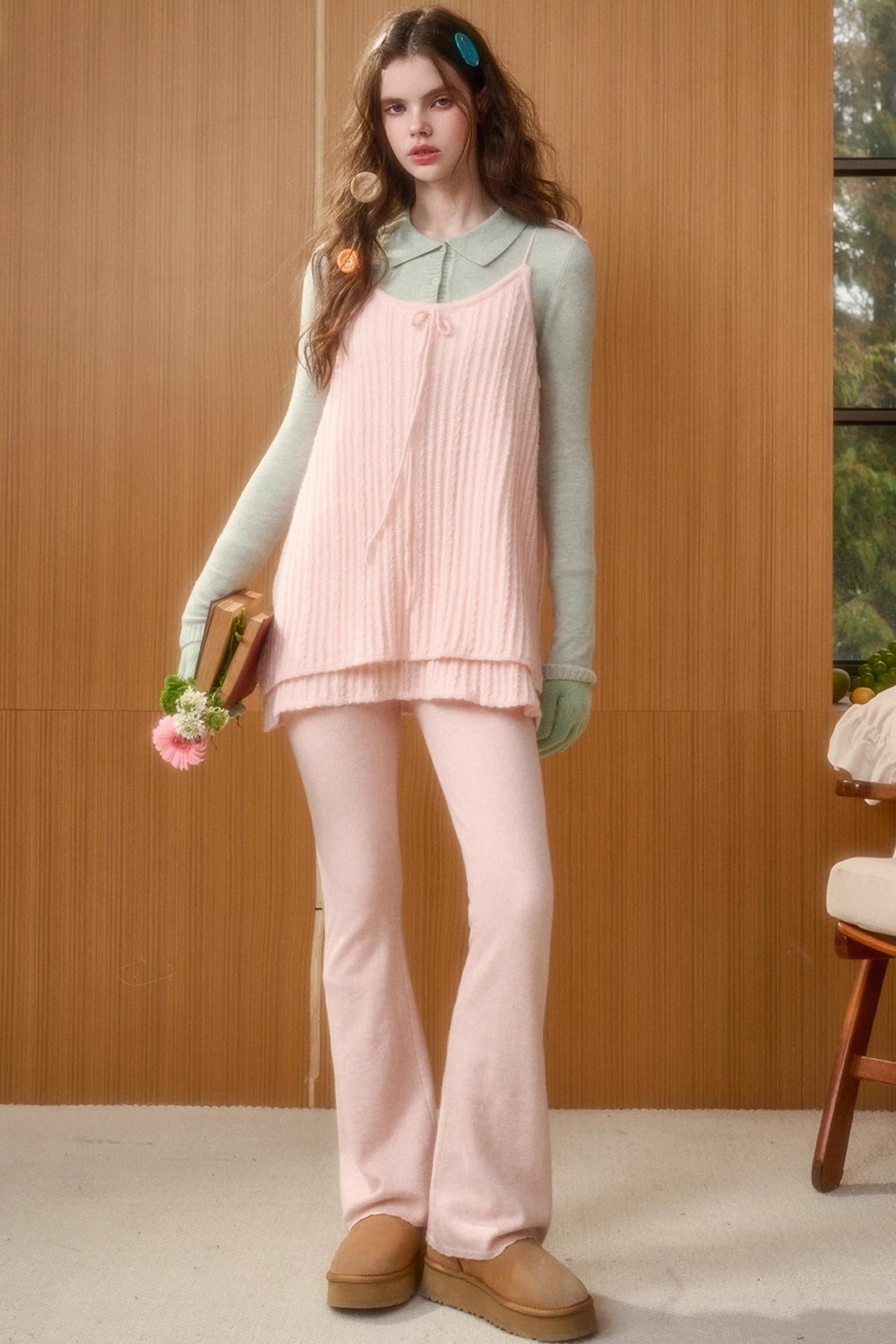 Retro Sweet Top + Slim Pants
