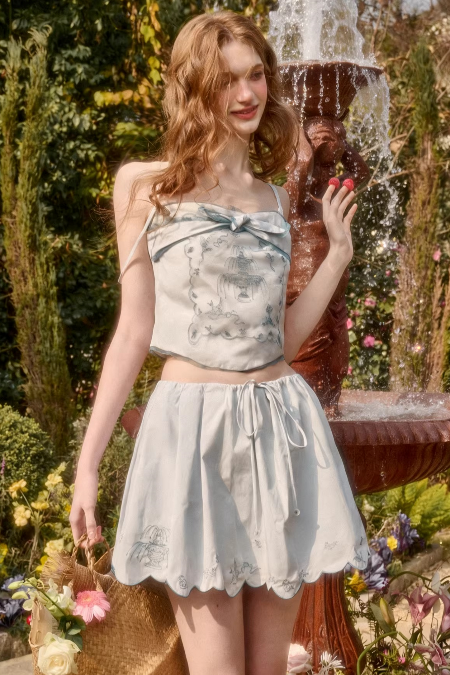 Baby Blue Top + Skirt