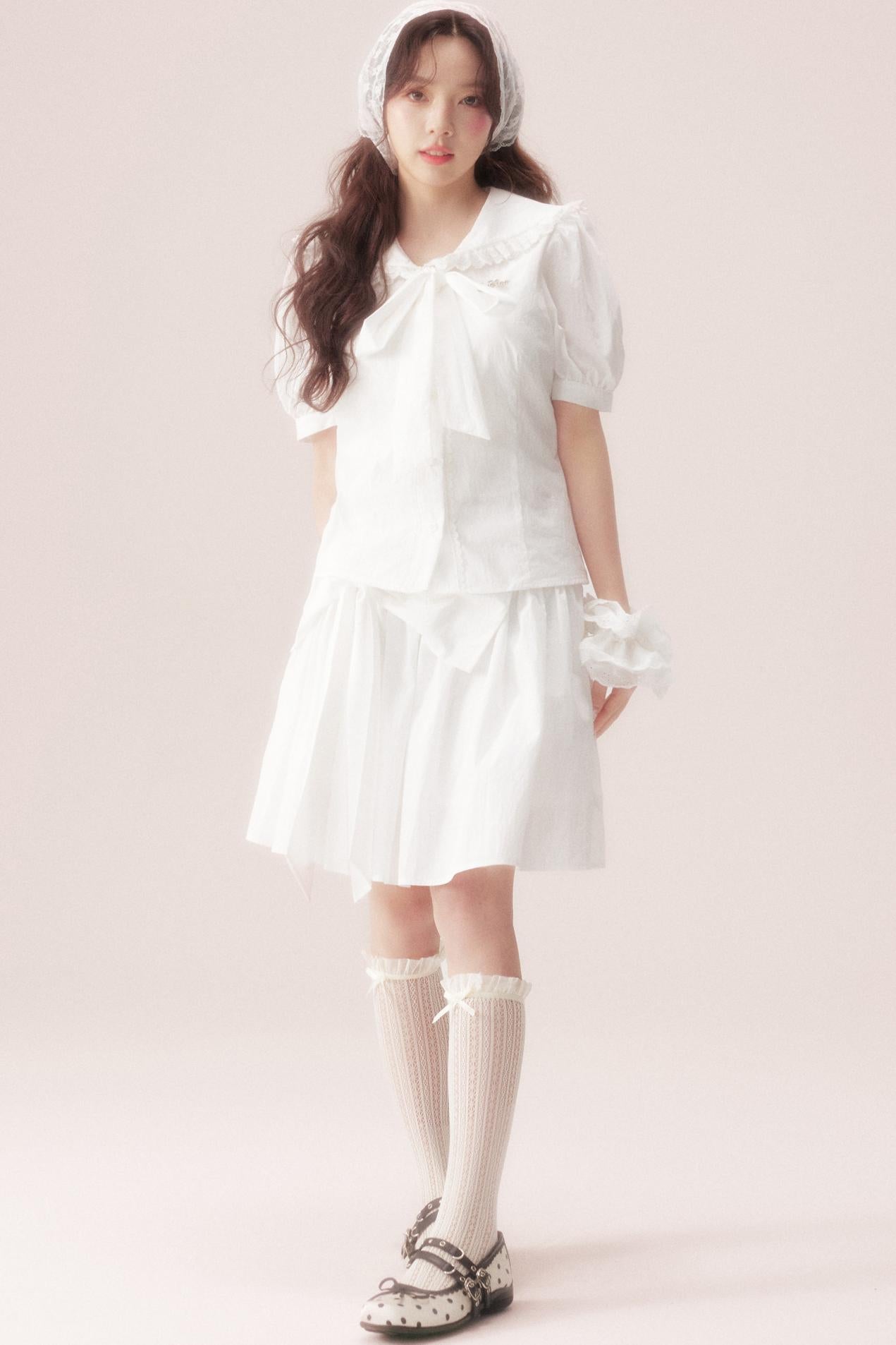 Sea Salt Bow Tie Shirt + Skirt