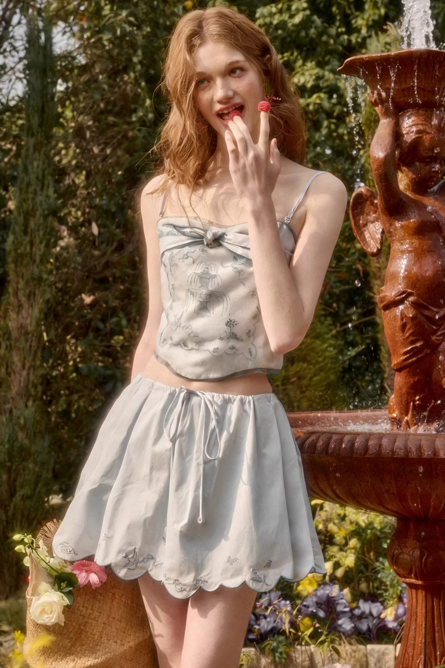 Baby Blue Top + Skirt