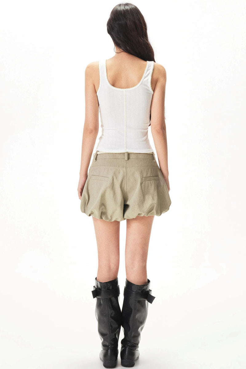 Contrasting Lace Knit Vest