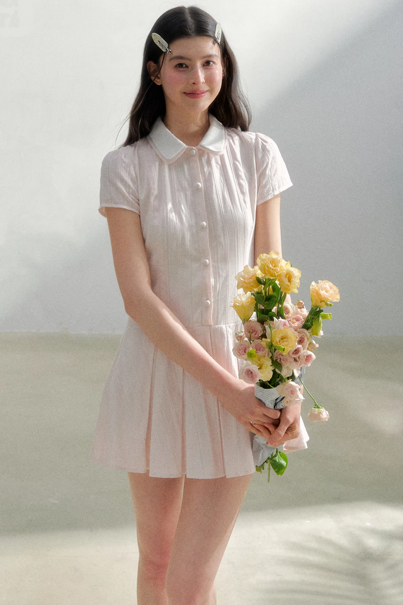 Retro College Shirt Dress