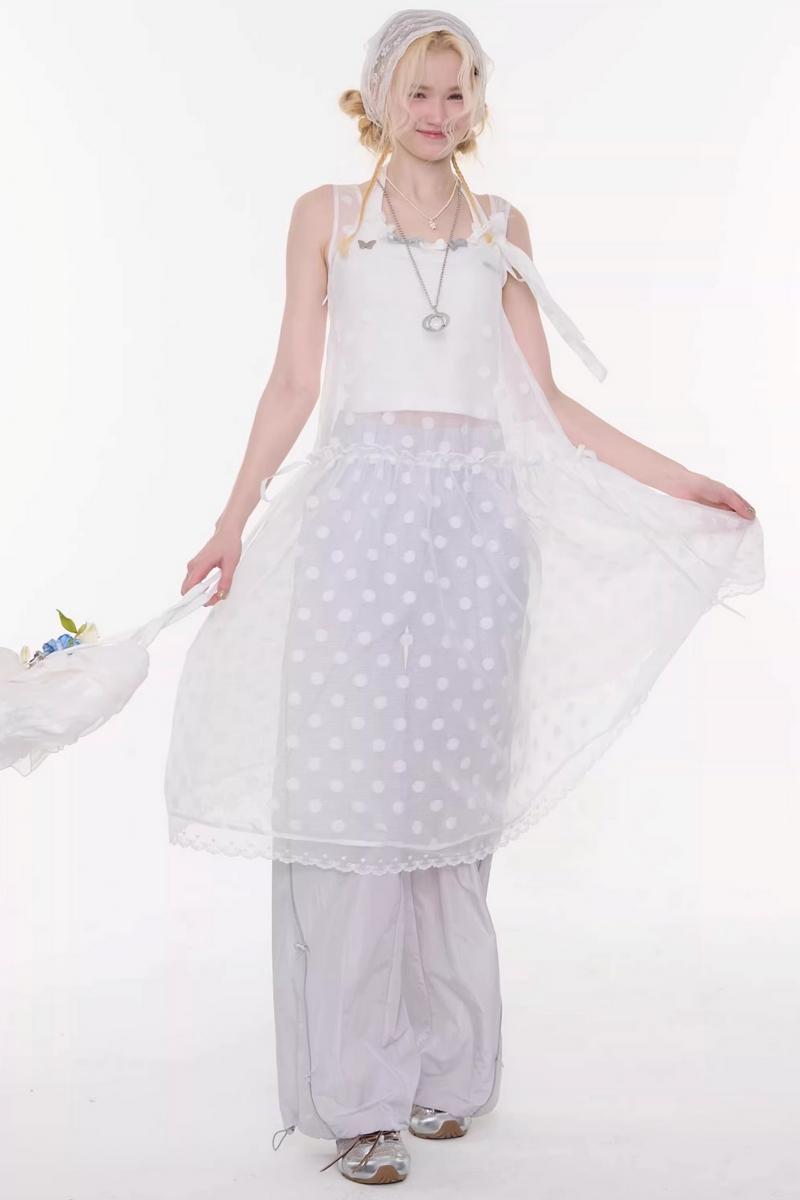Sweet Sheer Dot Dress