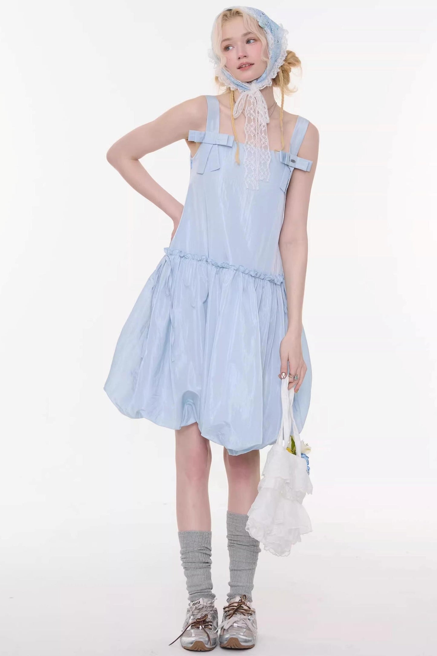 Ribbon Balloon Camisole Dress