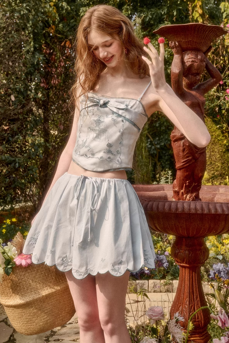 Baby Blue Top + Skirt