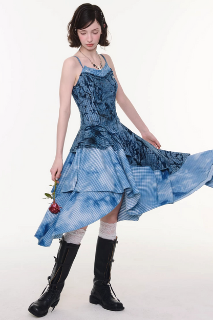 Night Mist Plaid Dress