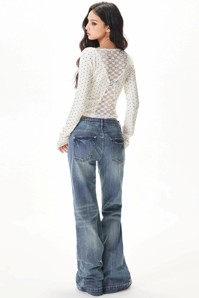 Vertical Striped Knit Top