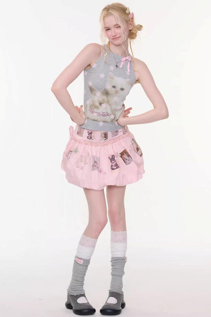 Rabbit Cat Sleeveless Top