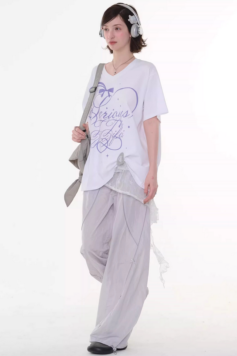 Star Falling V-neck Top