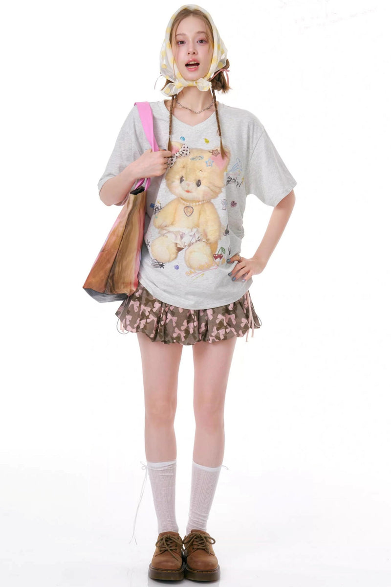 Gummy Bear V-neck Top