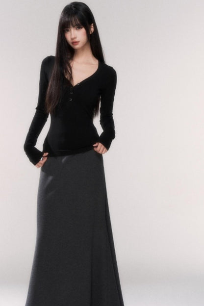 V-neck Tight Style Top