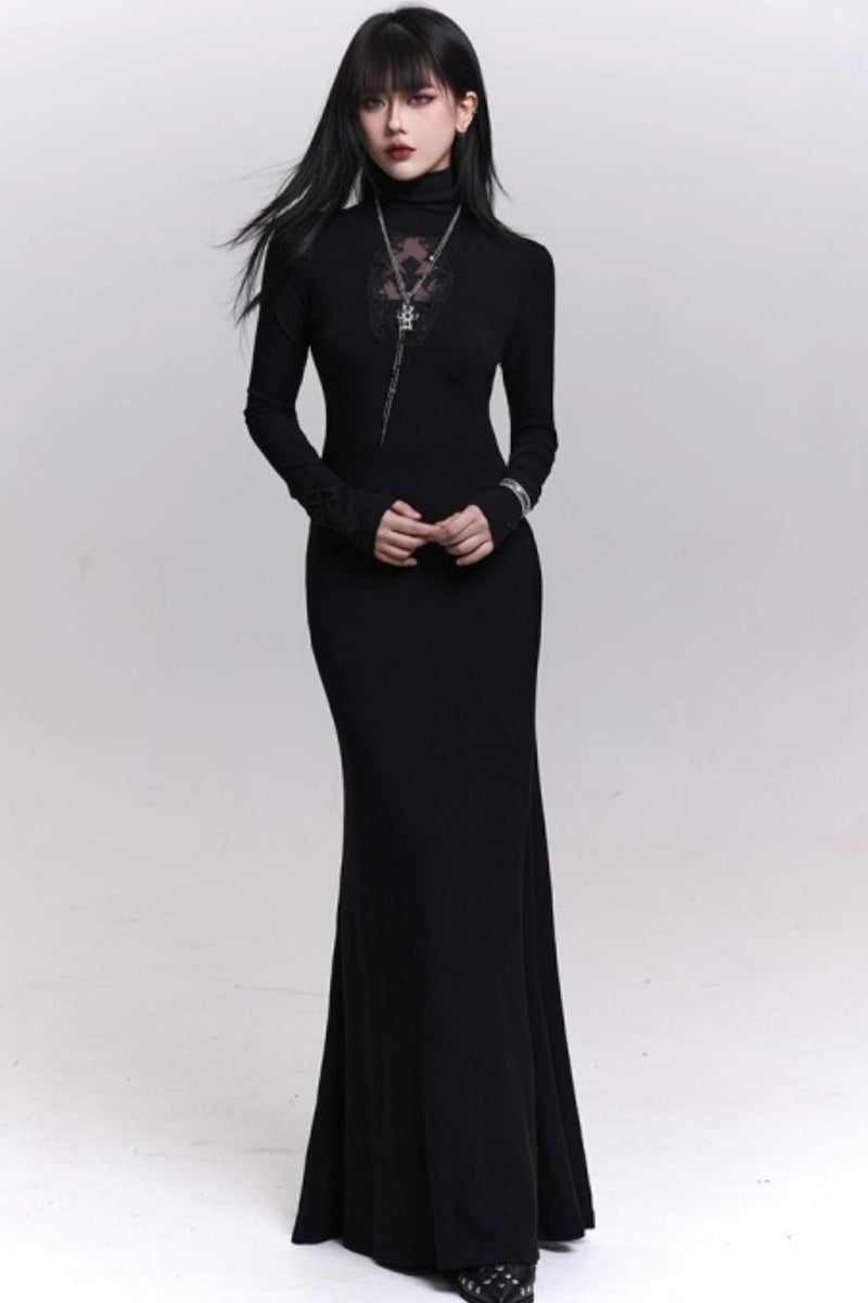 Dark Gothic Black Dress