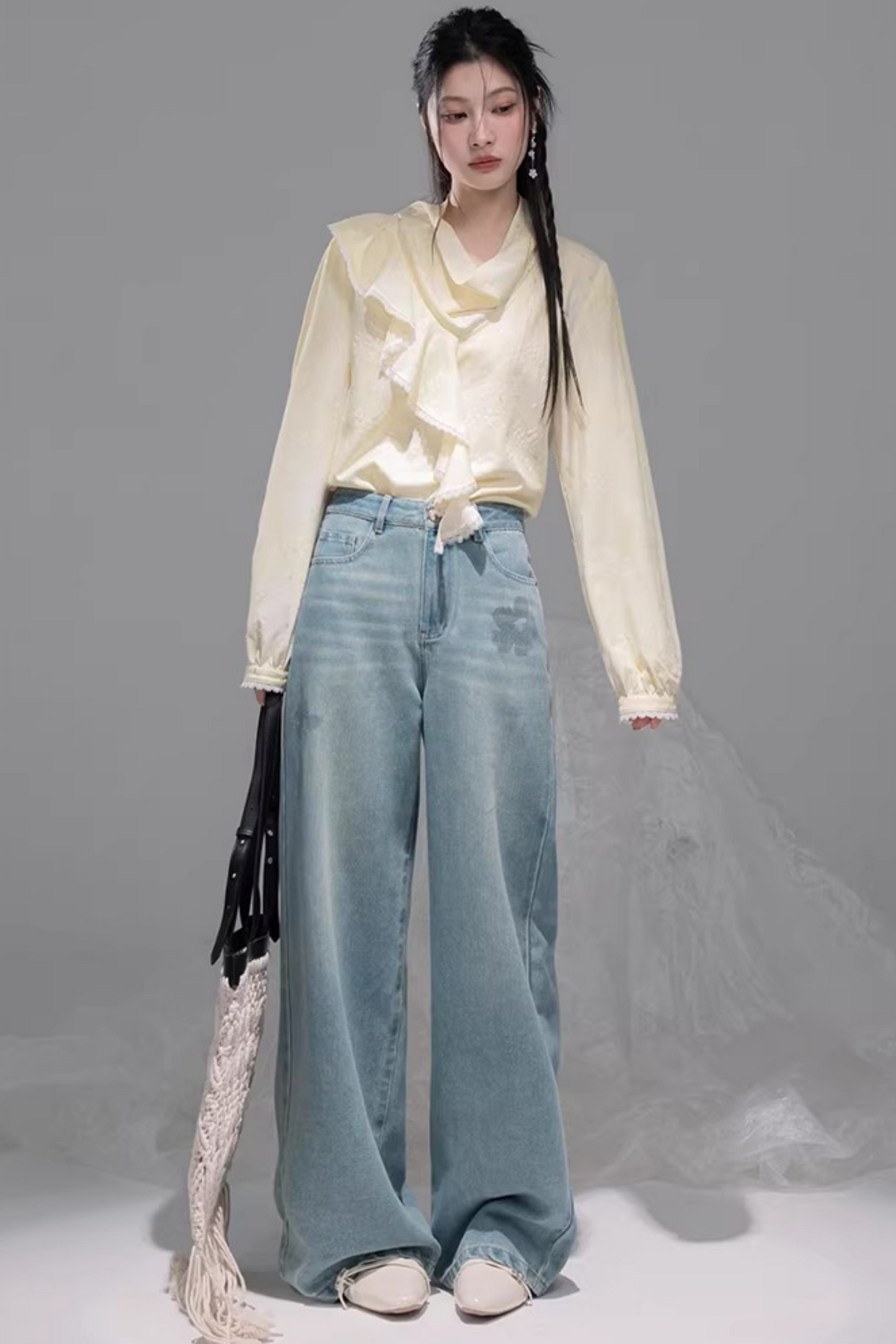 Lemon Yellow Ruffle Blouse