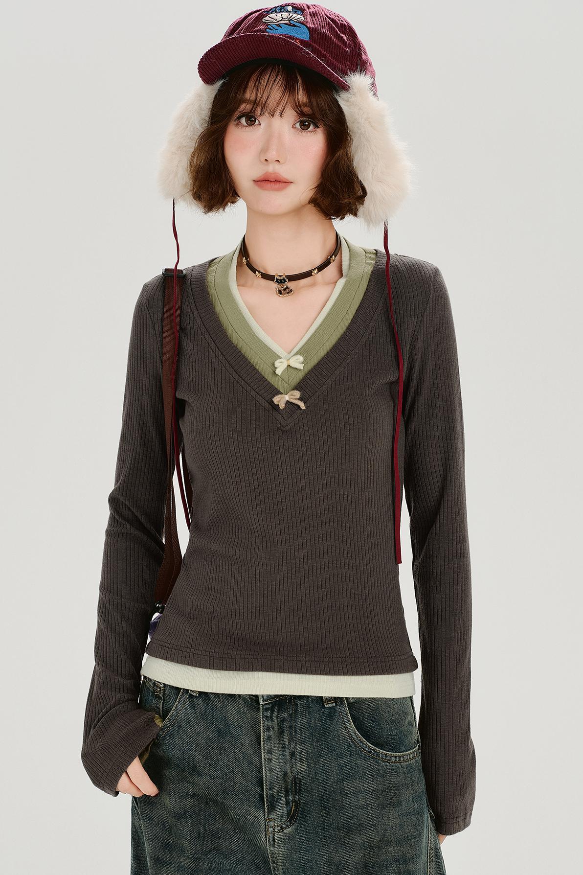 Retro Long Sleeve Top