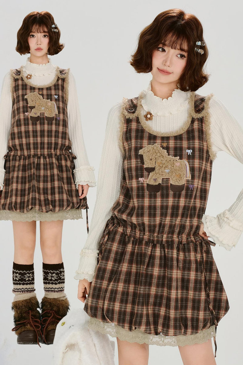 Plaid Retro Design Dress